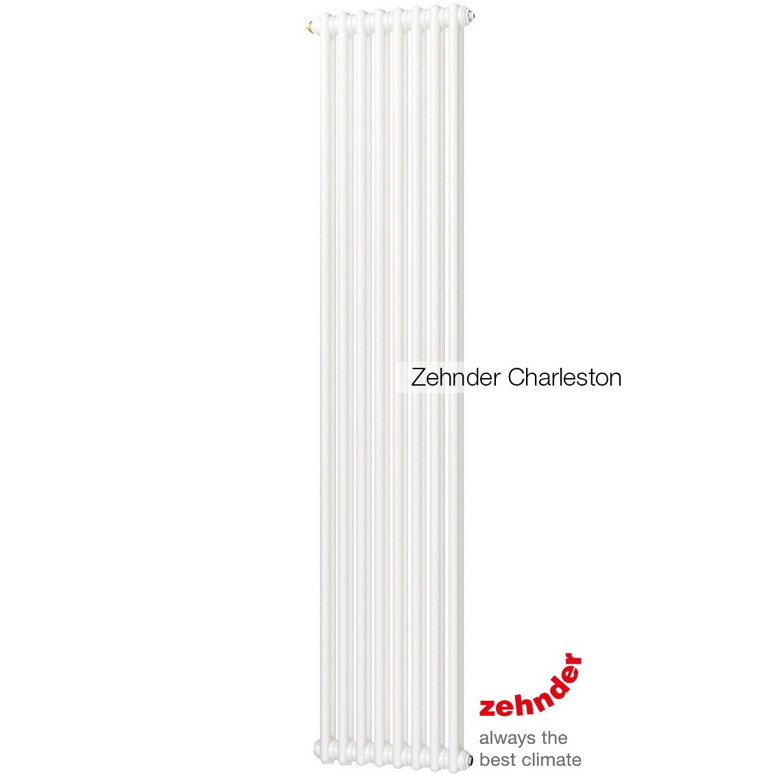 Радиаторы Zehnder Charleston 2180 (вертикальные радиаторы) с боковым подключением